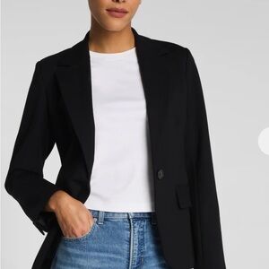 Spanx Womens Ponte Blazer Classic Black Size Medium NWT